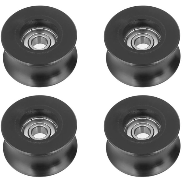 4kpl 0840UU U-urapyörä, U-urapyörä, U-tyypin rullaohjainpyörä 8 x 40 x 20,5 mm (4 kpl)