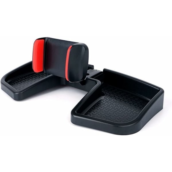 Svart holder for mobiltelefon og GPS - for dashbord