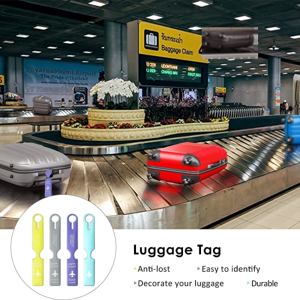Matkalaukkujen etiketit, lentokoneen matkalaukun etiketti, matkalaukun etiketti, PVC-tunnus