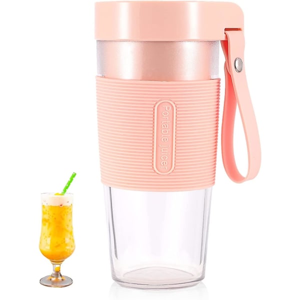 Bærbar blender, smoothie og shake blenderkopp i personlig størrelse med én hånd, liten blender oppladbar