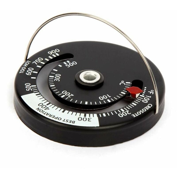 Magnetisk Komfur Brændeovn Termometer Pejs Temperaturmåler til Røgrør Brændefyr Grill