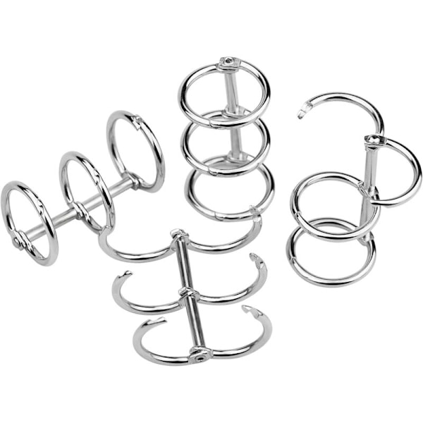 10 stk. ringbind med løse ark, ringbindsringe bogringe til at forbinde bøger, håndværk, scrapbog