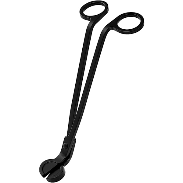 Robust lysestagevæge trimmer - Premium rustfrit stål lysestagevæge trimmer - Polerede lysesakse (mat sort)