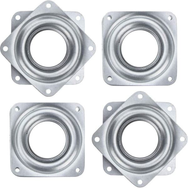 4 tommer firkantet drejeskive 360 ​​grader roterbar møbelplade base hardware tilbehør