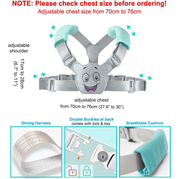 Tapt håndleddsbelte for baby, sikkerhetsbånd, håndleddsbånd, håndleddslenke, barnesikkerhetssele, myk reise, shopping, utforskningshjelper