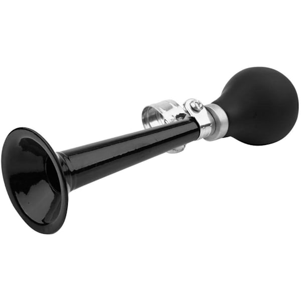Cykelhorn, 5 farver 2,2 tommer bærbar retro cykel cykling metal horn pære gummi klemme, sort