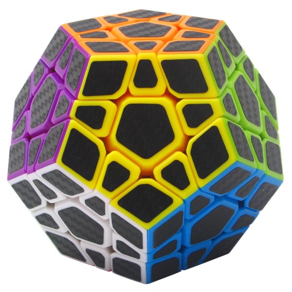 Rubiks terning-puslespil Rubiks terning Ny ultra-høj hastighed kulfiber klistermærke Rubiks terning