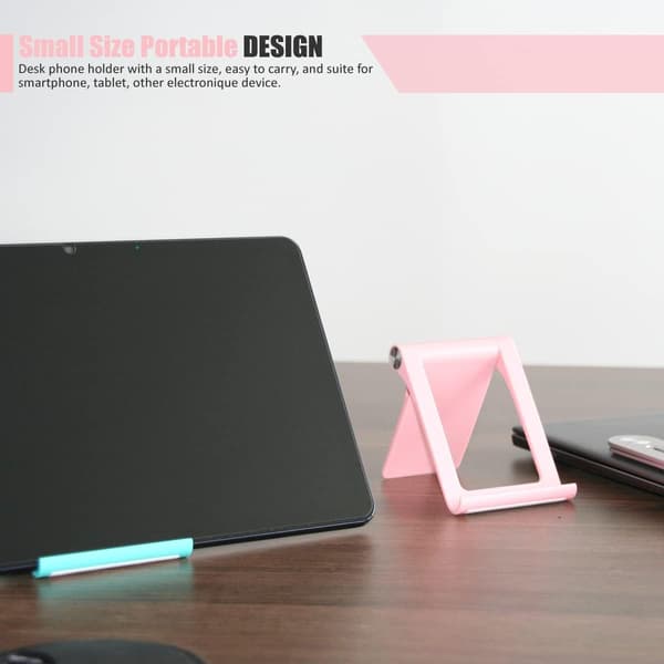 360° sammenleggbar telefonholder (rosa)