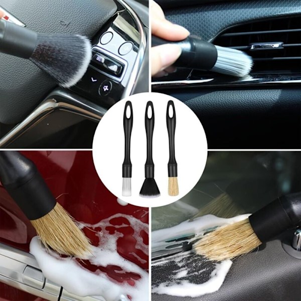 3 kpl Harjan Puhdistus Pölylle Pölyharja Embarly Pöytä Autoharja Puhdistus Makea Hiusharja HARJA AUTO HARJA Puhdistus Kotiin Koti