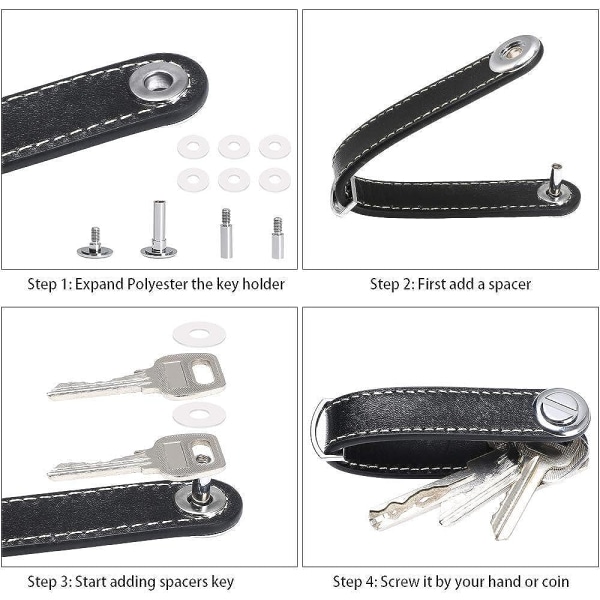 Key Organizer - Bärbar nyckelhållare - Pocket Smart Key Holder wit