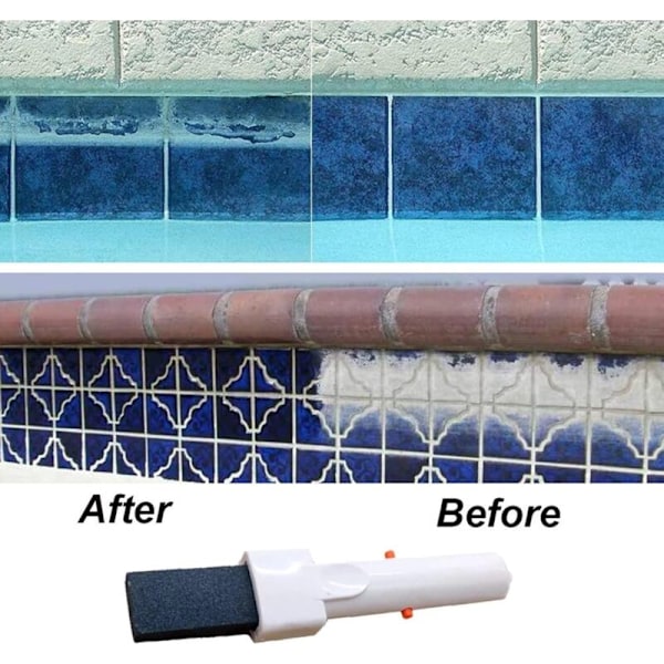 Pimpsten til pool med håndtag til fjernelse af rustpletter og kalkaflejringer til pool, spa, bad, køkken, rengøring
