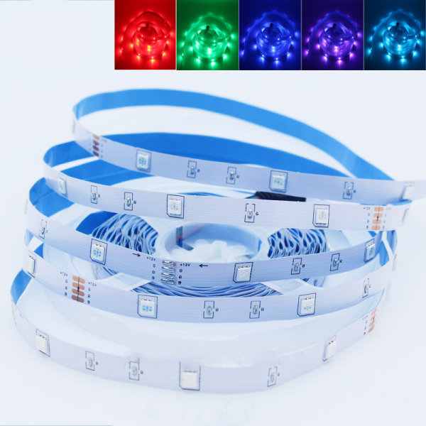 LED-lysstripe 12V5050RGB18 lys 44-tasters infrarød Bluetooth-kontroll lang lysstripe bakgrunnsmyk lysstripe atmosfærisk lys