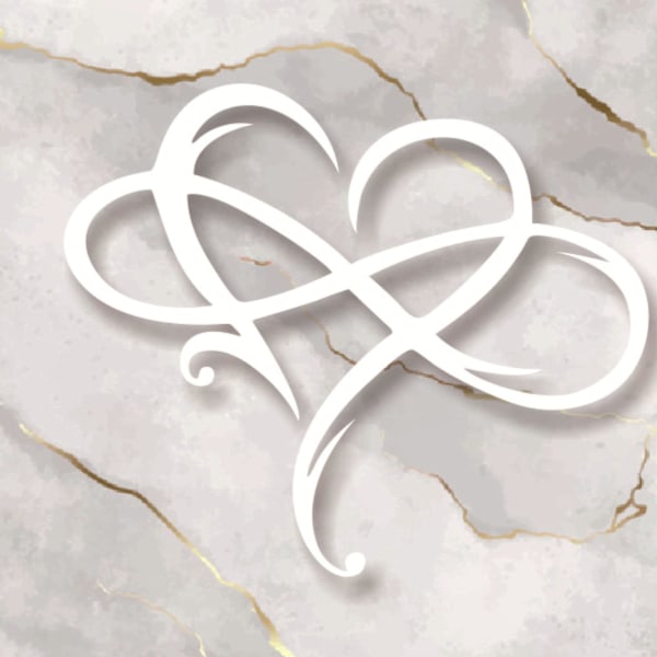 Eternal Love Infinity Heart Metal Wall Art Wall Art