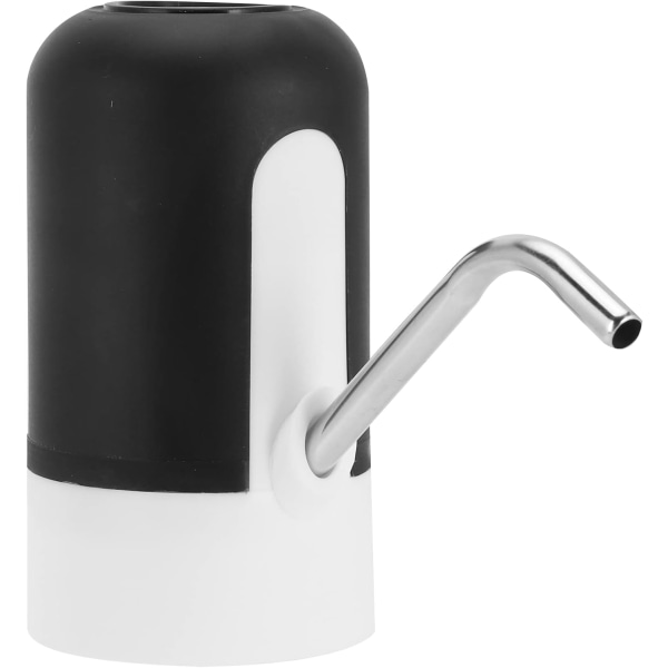 Sort - 1 stk. pumpevanddispenser, bærbar automatisk vanddispenser, universel 2-5 gallon genopfyldelig flaske, egnet til alle størrelser flasker til