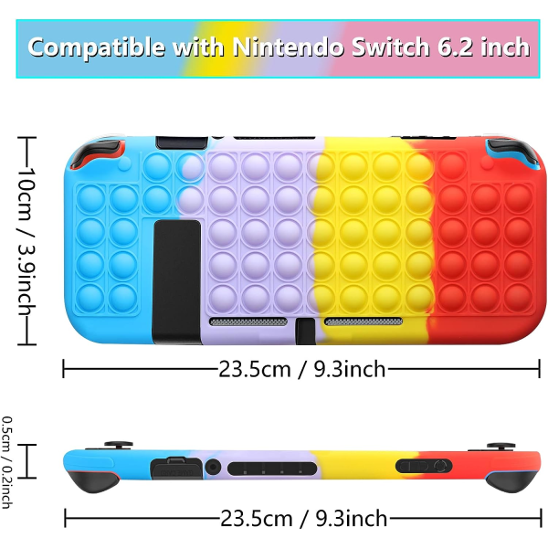 (Rød) 1 sæt Kompatibel med Nintendo Switch Protective Cover Anti
