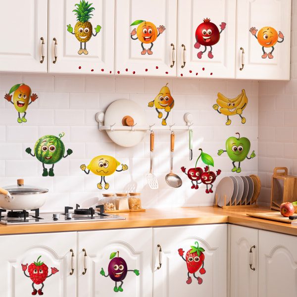 Køkken Wall Stickers Dekorative Frugt Stickers Banan Citron Mang
