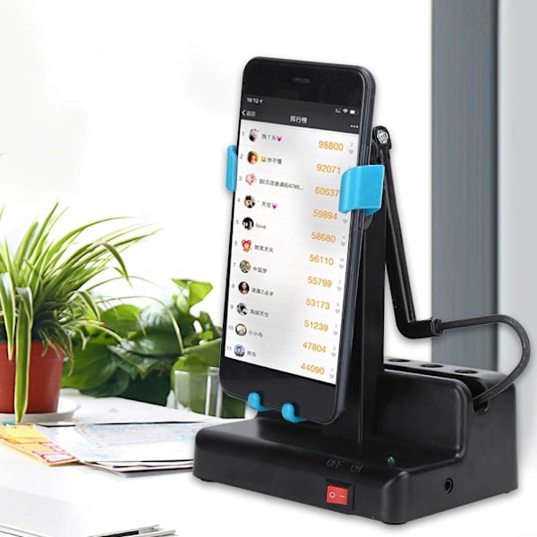 Mobiltelefon Shaker, 8000 skridt i timen, automatisk mobiltelefon skridttæller, USB venstre-højre sving skridttæller, hurtige skridt optjeningsenhed til hjemmet