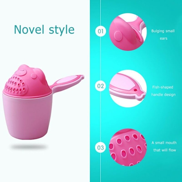 Baby Badekopp - Vanntett - Ideell for Morsom Badelek (Rosa)