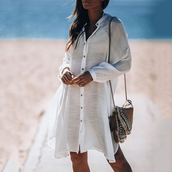 skjorte cardigan bluse sommer strandkjole topper