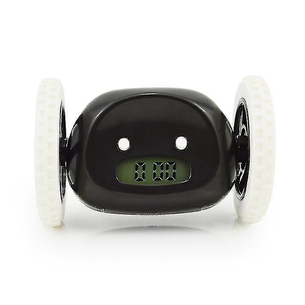 Väckarklocka På Hjul Extra Hög För Tung Sovare (Vuxen Eller Barns Sovrum Robot Clockie) Rolig Klocka