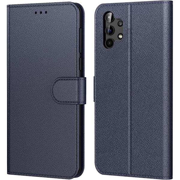 Fodral för Samsung Galaxy A13 4G / 5G (Blå Bok), Samsung A13 Lite Fodral, Premium PU Läder Skyddande Skal, Magnetisk Stängning Väska, Flip Case Compa