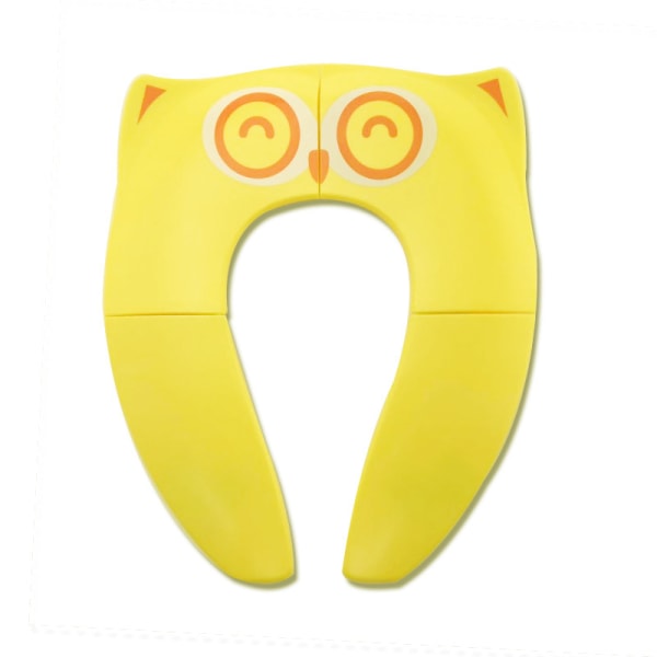 Baby Toilet Reducer Foldable child seat reducer toilet travel folding travel potty seat for children baby, Yellow