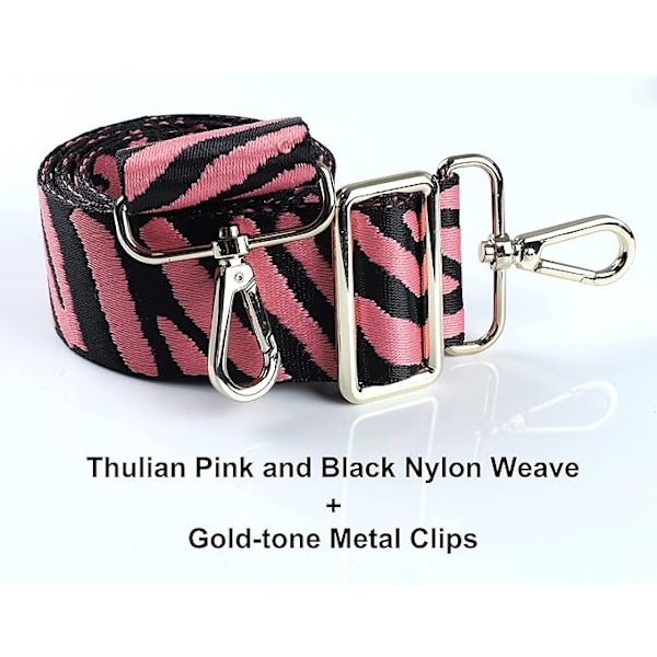 Axelrem för plånbok, crossbody-rem, ersättning i nylon, bred rem för handväskor och axelväskor, gitarrväska