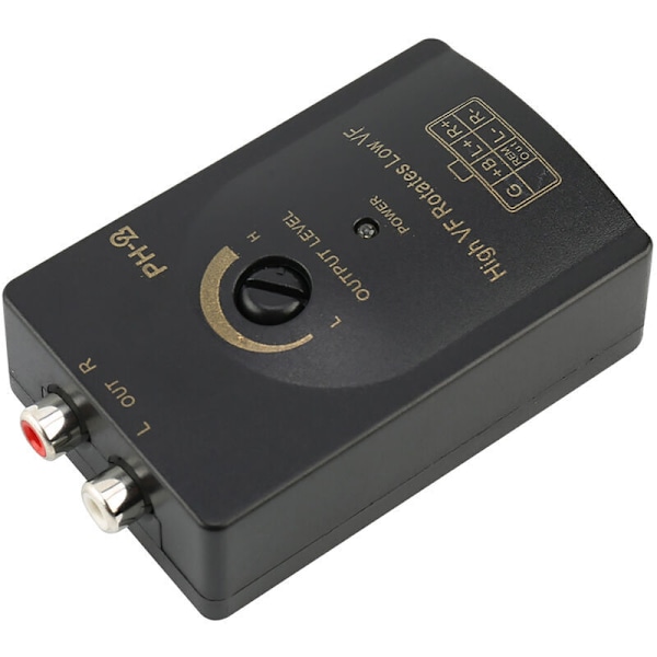 Stereo Stereo Stereo Stereo Stereo output konverter til automatisk bil RCA med forsinkelsesfunktion