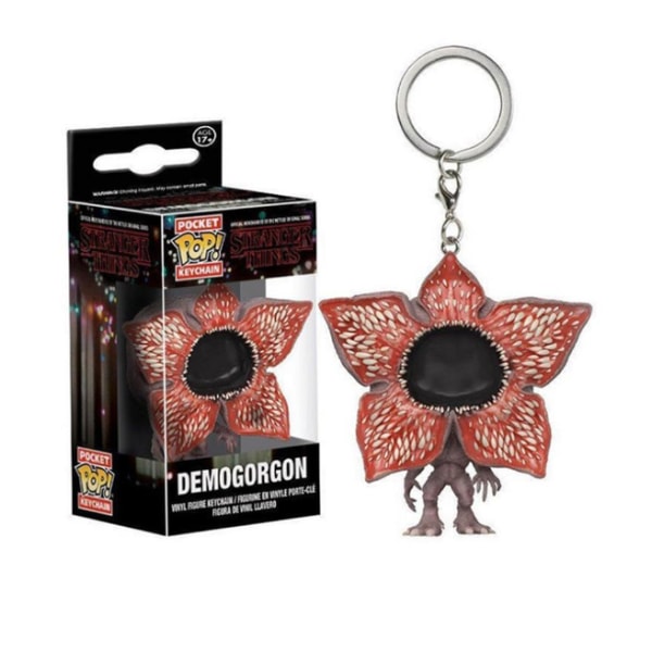 Pocket POP Keychain Stranger Things Demogorgon Open Face,Ingen färg,One size,Cannibal Flower Keychain,Eleven Cartoon Character Keychain