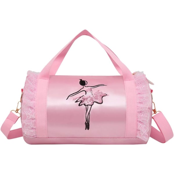 Tyttöjen ballerinalaukku vaaleanpunainen (lyhyt lanka), olkalaukku Messenger Spo