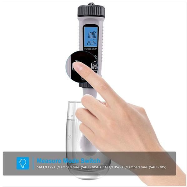 Digital vattenprovare, TDS S.G. Hög precision vattenprovningspenna termometer för dricksvatten, simbassänger, akvarier, hydroponik