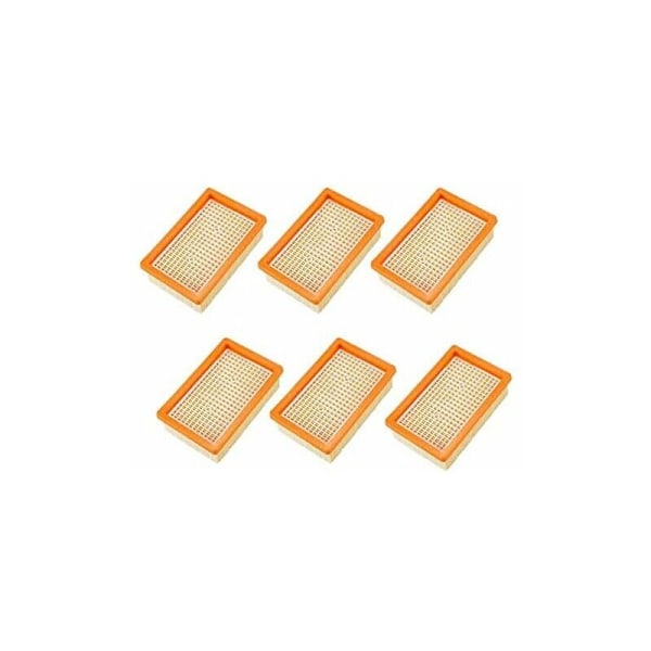 Parti med 6 filtre til Karcher MV4 MV5 MV6 WD4 WD5 WD6, reservedele til hepatisk filter