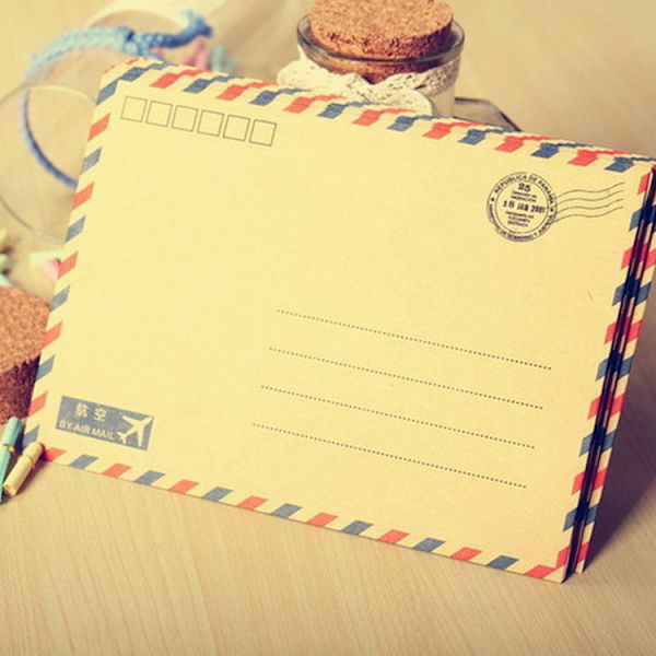 Vintage Airmail Brevpapper Set, Vintage Airline Modell Kuvert Brevhuvud Dubbelsidig och Linjerat Papper