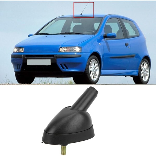 Bilantennebase, grundlæggende sort bilantenneadapter egnet til Punto/Doblo/Brava/Bravo/Seicento/Ducato
