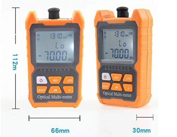 Fiberoptisk fotometer optisk kabeltester 70dbm, 2 i 1 fotometer og kabeltester