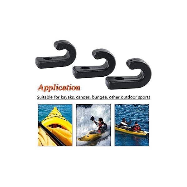 50 st kajak J-krok hållbar plast kajak virka kajak, J-krok för kajak bungee kanotpaddling båt paddleboard yacht kanot rodd