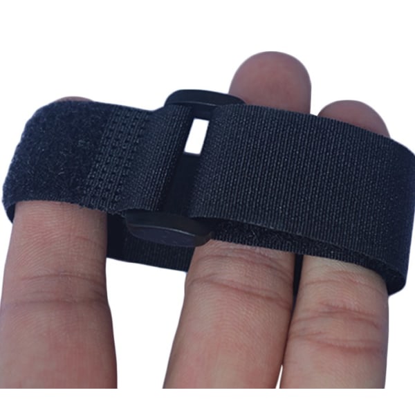 Sett med 5 stk - Svart - med borrelås kabelbånd i gjenbrukbare stropper 2,5 cm X 30 cm 5 stk - svart