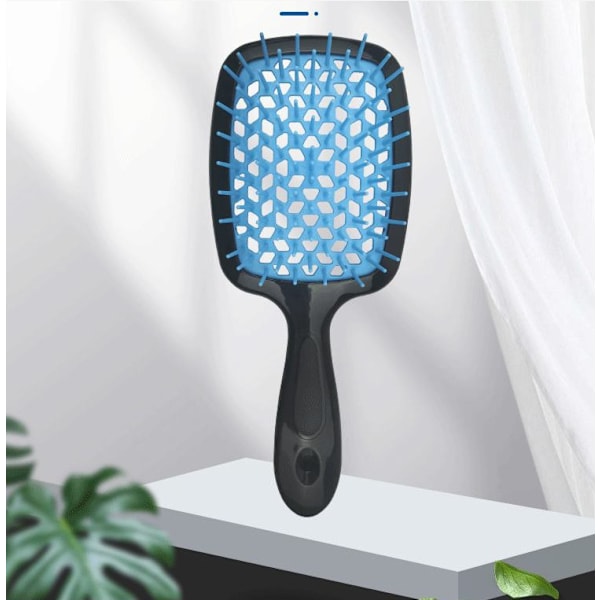 Våt og tørr ventilert kamme hårbørste, fluffy styling kam, hodebunnsmassasje