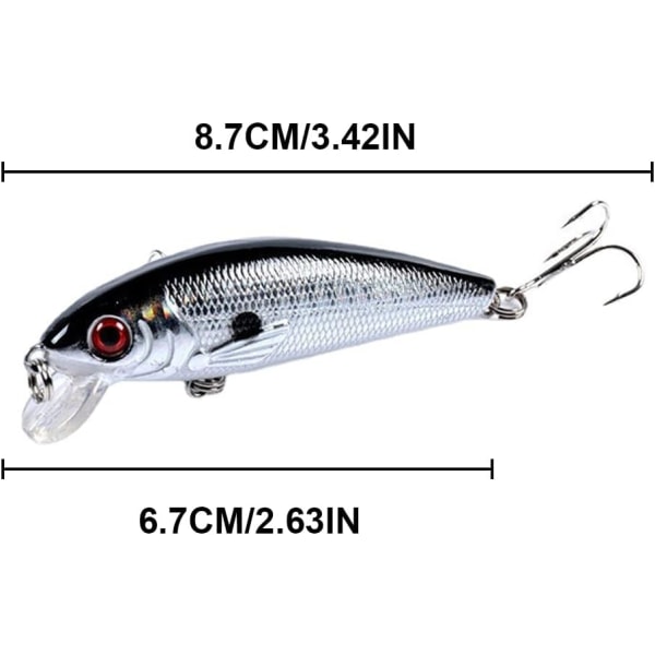 2 st Bionic Artificial Lure Artificial Floating Lure Artifici