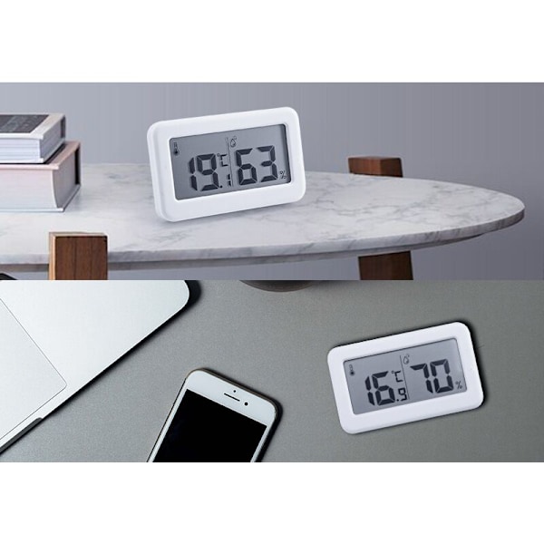 Liten inomhustermometer - Vit