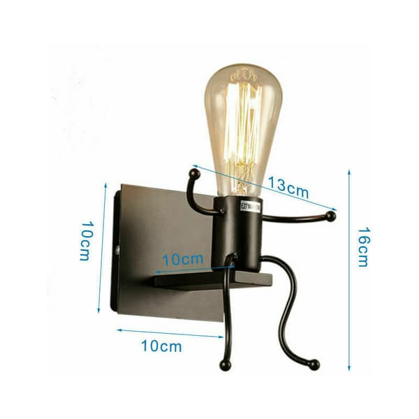 LEC1Pack Vägglampa Kreativ Design Samtida Humanoid Form Belysning för Sovrum Korridor Vardagsrum