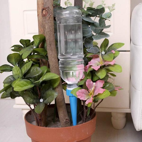 12 stk. Automatisk plantevandingssæt, automatisk plantevandingssystem, drypvanding, ferievanding til indendørs og udendørs planter og blomster