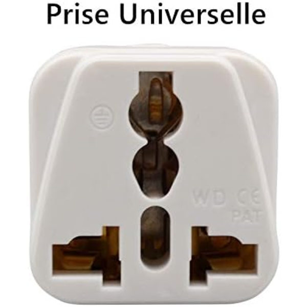 5 x Universal Adapter Converter for å koble alle enheter til den franske pluggen
