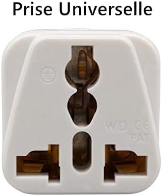 5 x Universal Adapter Converter for å koble alle enheter til den franske støpselet