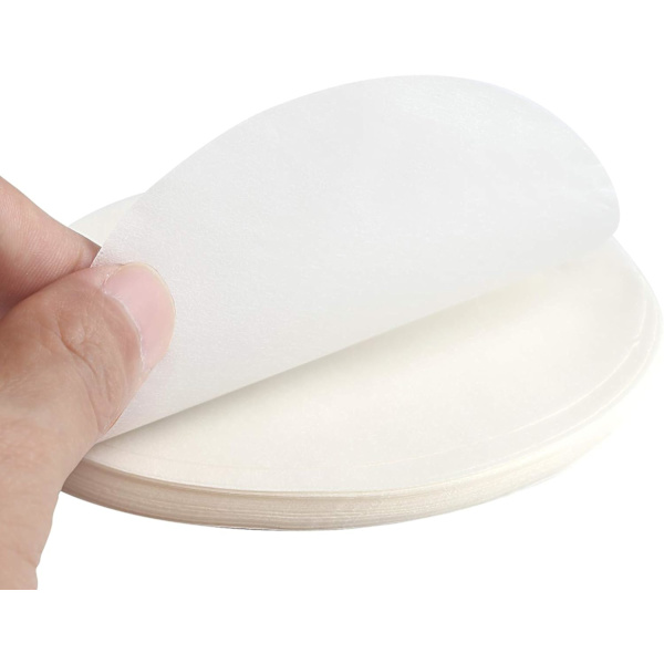 500-pack Non-Stick Hamburger Press Papers - 13 cm i diameter