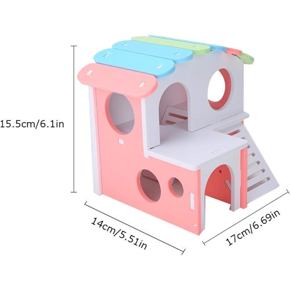Puinen Hamsterin Talo Majatalo Portaiden Harjoituslelujen Piilopaikka Villa Hauska Kuntosali Leikkikenttä Hamstereille Oraville Gerbileille Kultaisille Karhuille Pienille Eläimille