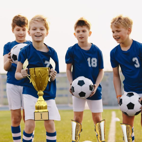 Fotball leggbeskyttere, unisex barn fotball leggbeskyttere pustende barn fotball leggbeskyttere barn fotball treningsutstyr gutter jenter fotballkamp leggbeskyttere