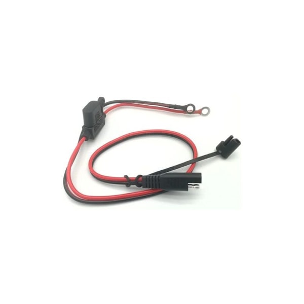 SAE-stik til motorcykelbatterioplader - SAE-ladekabel - Tilsluttes hurtigt til 12V-terminal - Velegnet til opladning af motorcykler, traktor