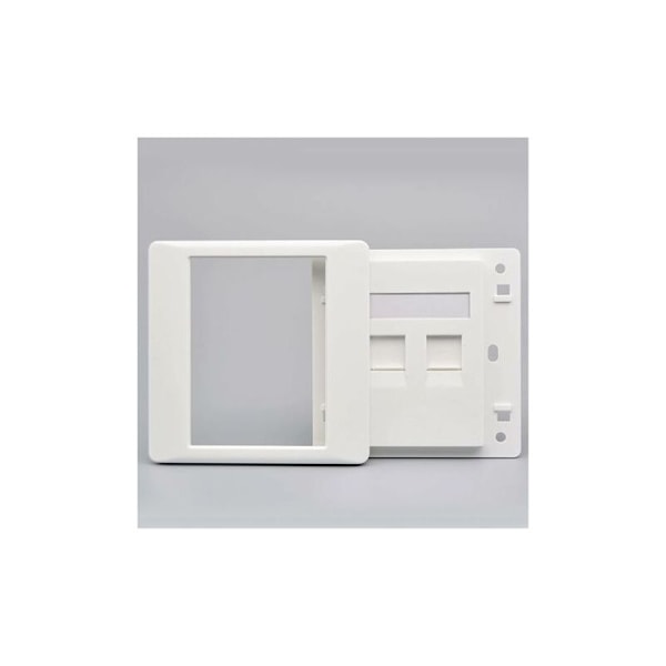 Dubbel Pass Through Gigabit CAT6 Nätverksuttag Hona till Hona RJ45 LAN Frontpanel Rak Internet Jack, 86x86mm 1st