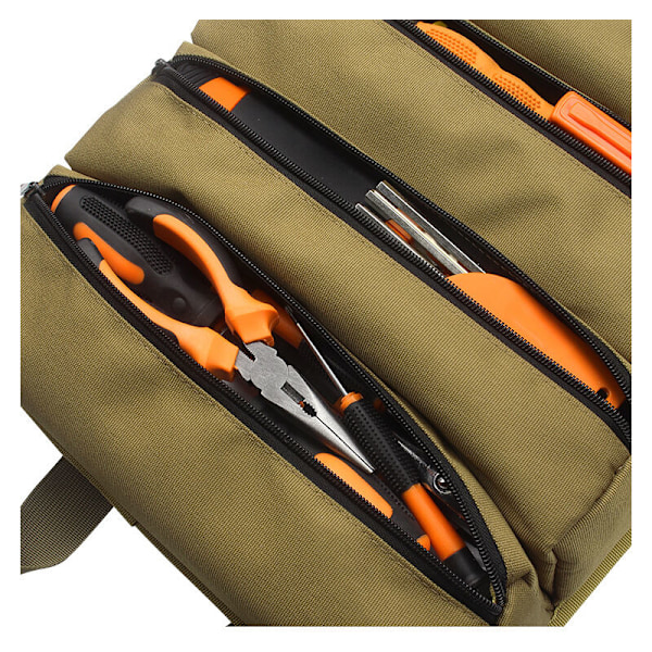 Hardware Rullet Khaki Menuiserie Menuiserie Taske Hardware Taske Taske med hardware af hardware af hardware opbevaring af opbevaring af værktøj
